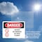 Signmission Oxygen No Smoking No Open Flames Danger Sign, Plastic, 10in W x 7in L, 2PK OS-2PACK-DS-P-710-L-1515 - alternate 3